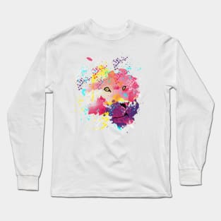 king Lion splatters Long Sleeve T-Shirt